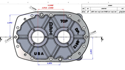 DPI 671 & 871 FRONT BEARING PLATE ASSEMBLY A356.2-T6 SHOT BLAST FINISH
